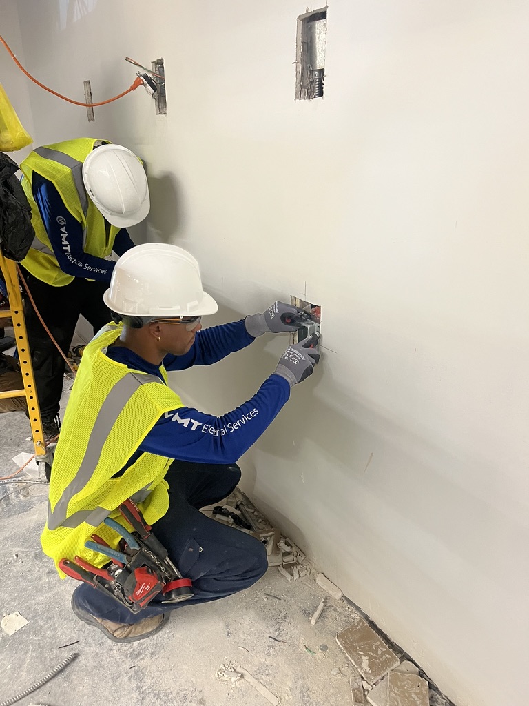 VMT Electrical Services team member at work